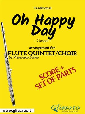 cover image of Oh Happy day--Flute quintet/choir score & parts
